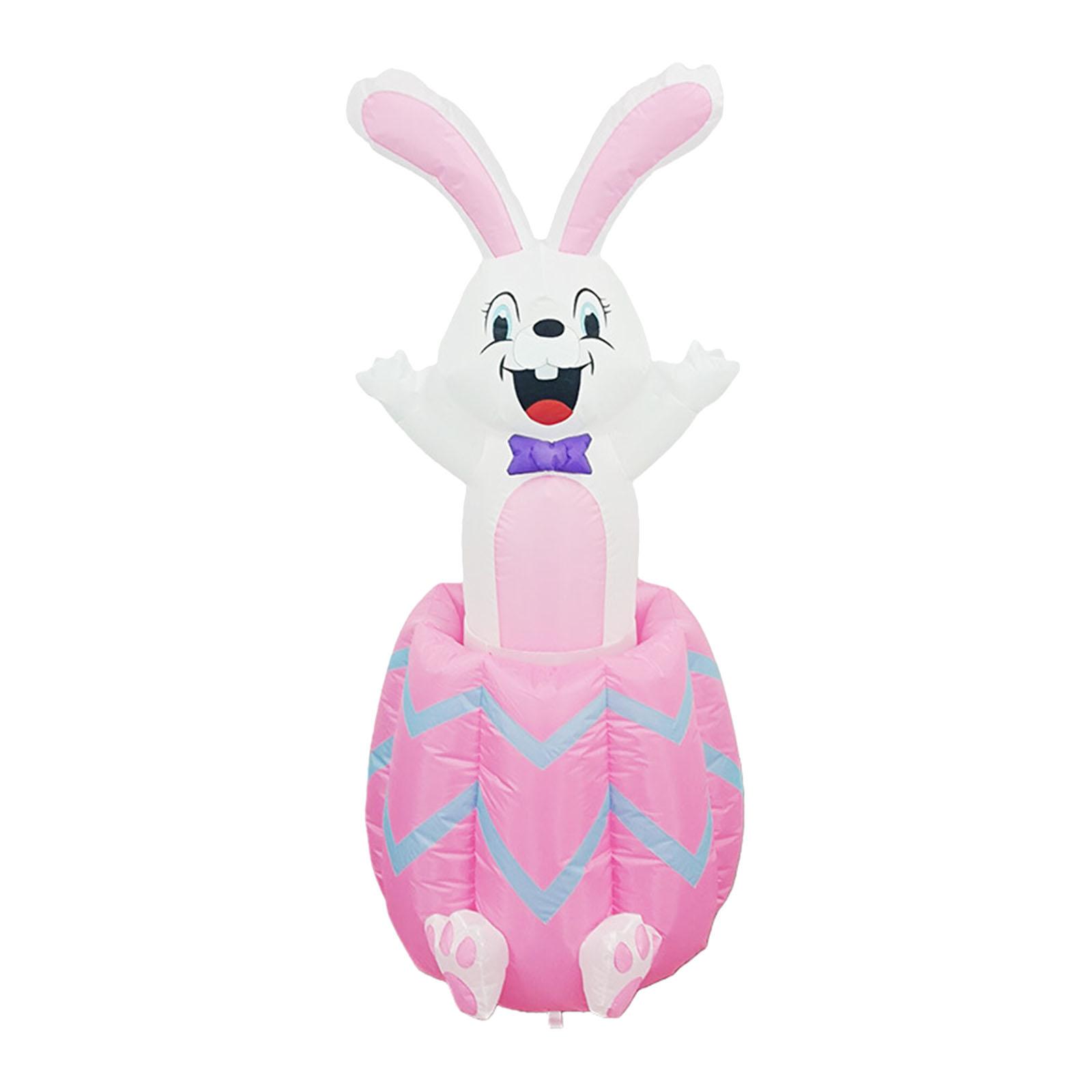 Up Lighting Decor - Lighted Easter Bunny Inflatable Outdoor Decoration