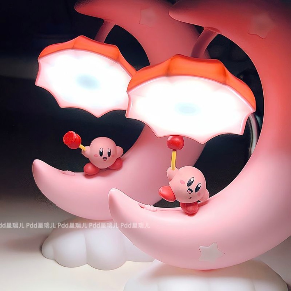 Lighting Room Decor Items - Cute Kirby Moon Night Light, Kawaii