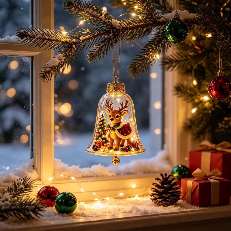 Pendant Lighting Christmas Decor - 1PCS Acrylic Material Christmas Ball Ornament