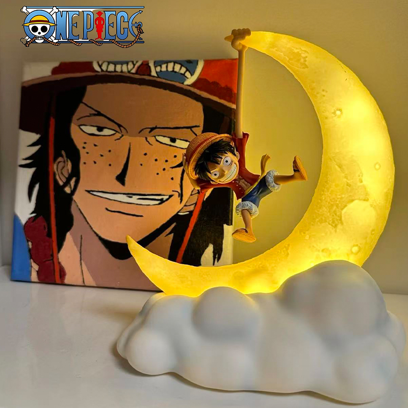 Led Moon Lamp - Anime One Piece Luffy Night Light