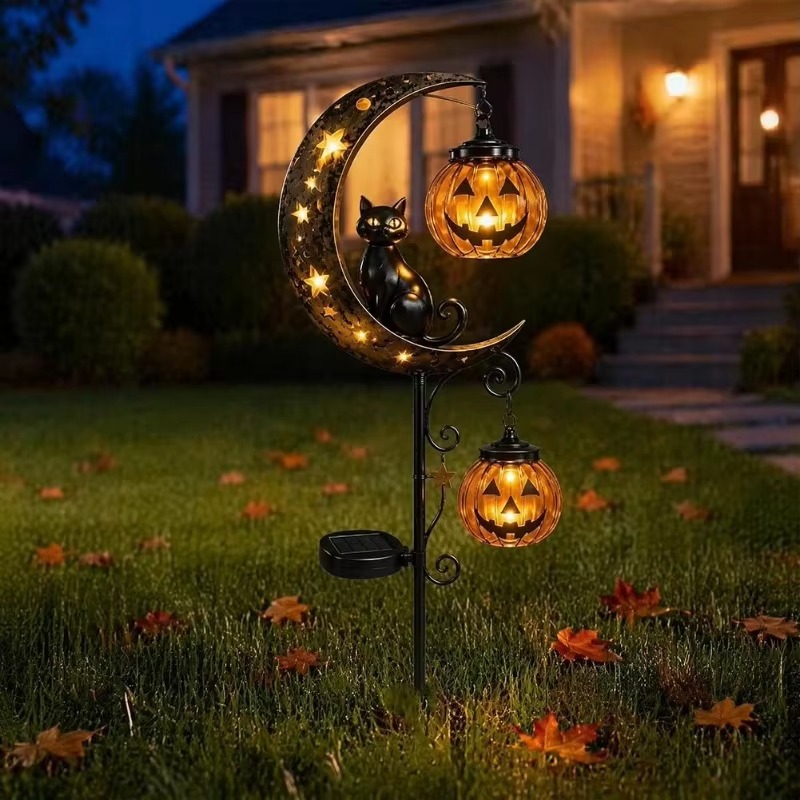 Halloween Solar Garden Stake L - Led Moon Lamp recension och pris