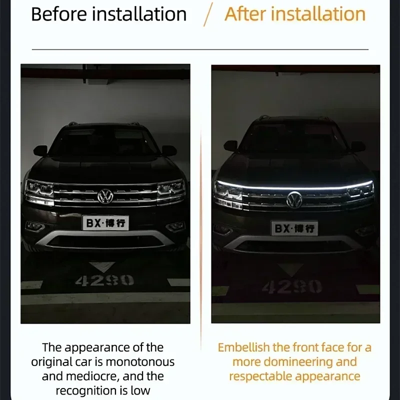 1Pcs Led Car Hood Lights Unive - Lighting Bolt Decor recension och pris