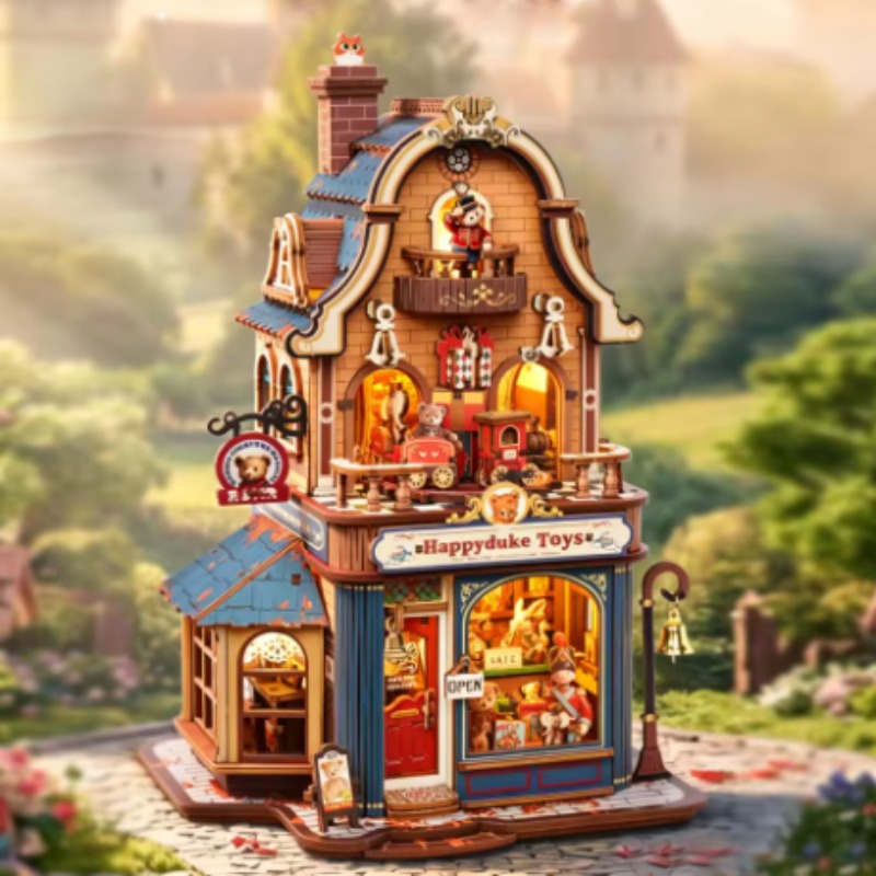 New Robotime Bear Toy Shop Ass - Lighting Room Decor Items recension och pris