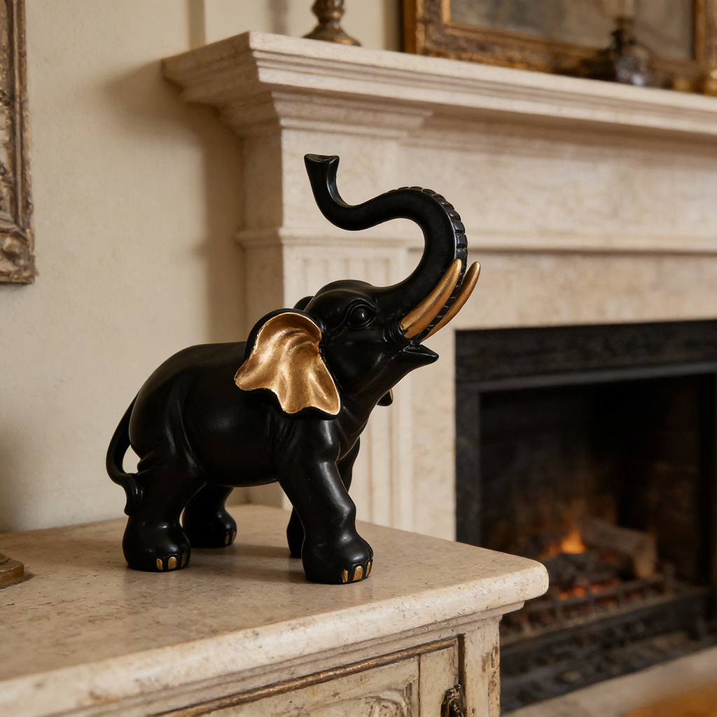 1 piece of black and gold fort - Lighting Room Decor Items recension och pris