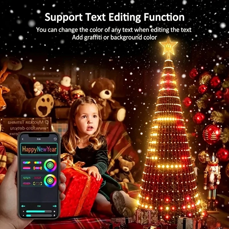 Smart RGB Christmas Tree Toppe - Lighting Christmas Decor recension och pris