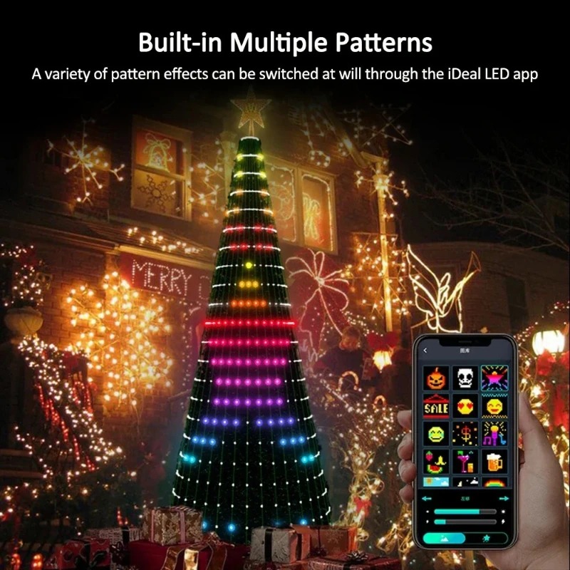 Smart RGB Christmas Tree Toppe - Lighting Christmas Decor recension och pris