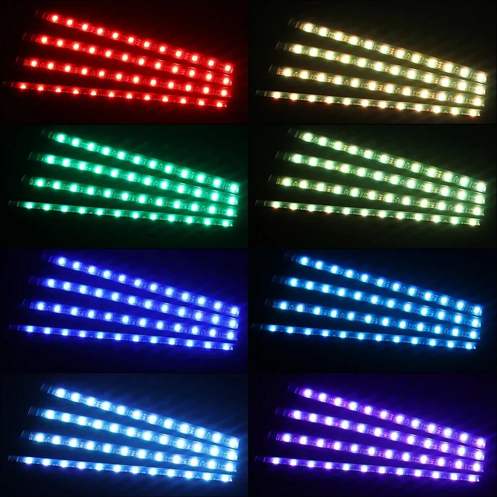 Universal 48 LED USB Car RGB A - Lighting Bolt Decor recension och pris