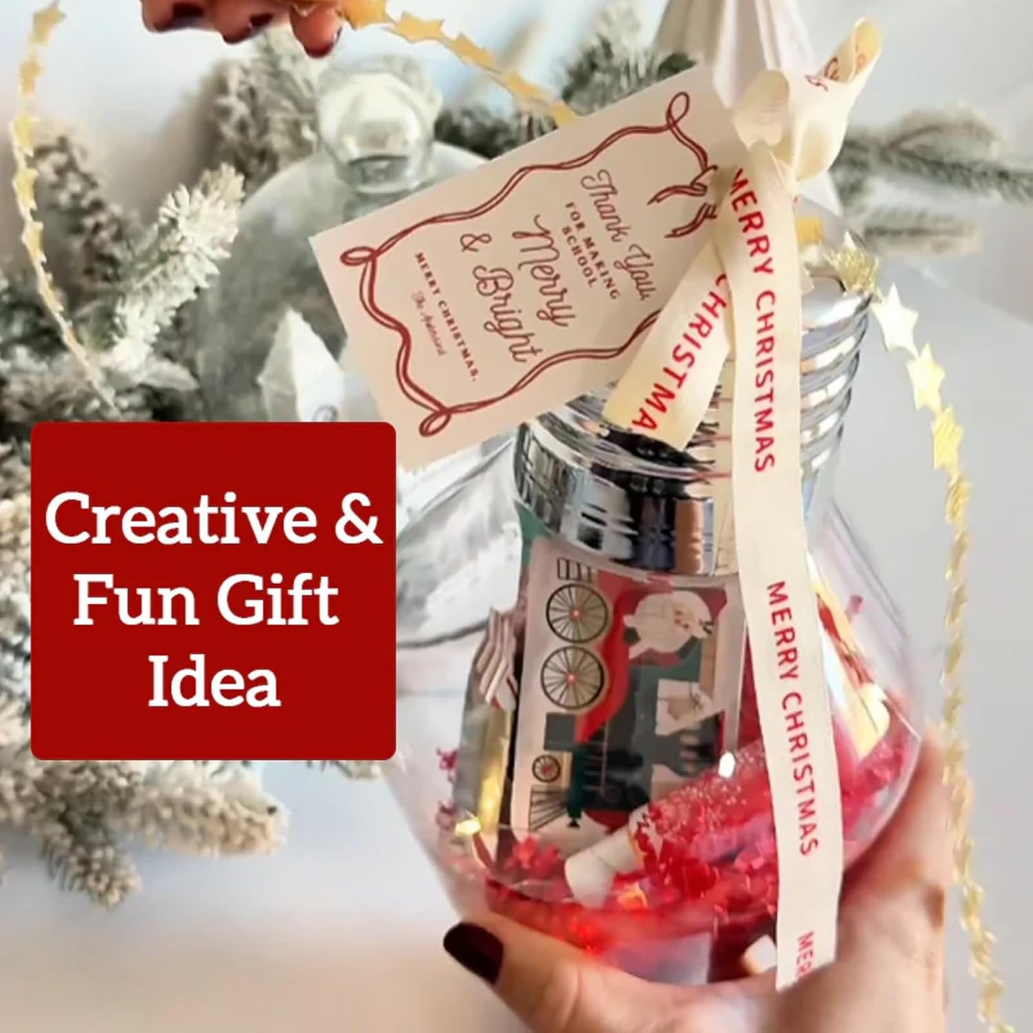 Christmas Bulb Gift Jar Christ - Pendant Lighting Christmas Decor recension och pris