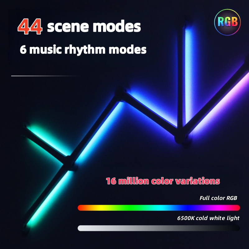 New Free Splicing DIY RGB Colo - Foyer Lighting Wall Decor recension och pris