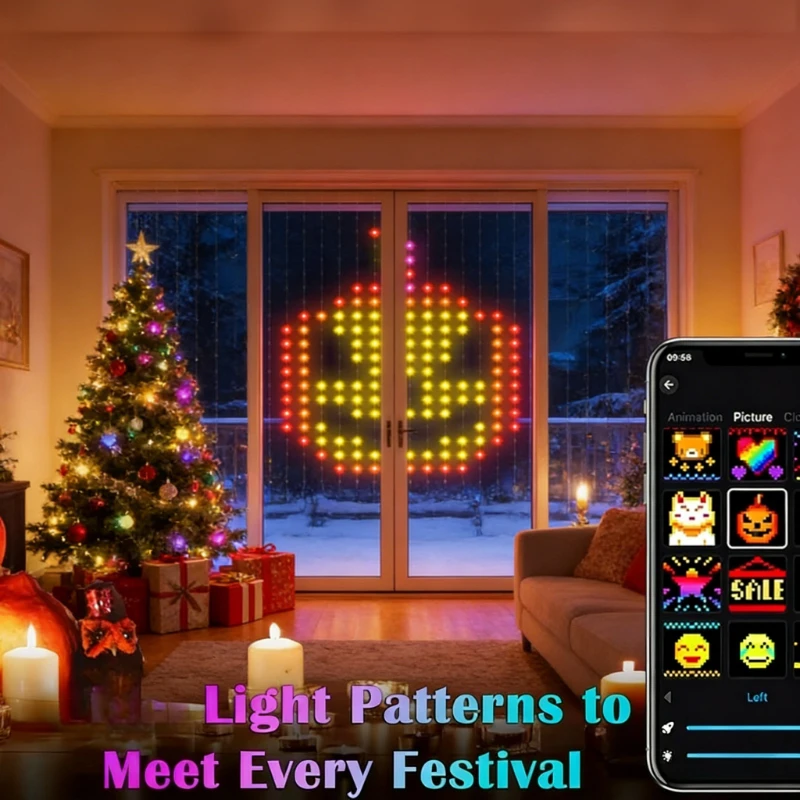 Smart 400LED Curtain Lights, M - Lighting Decoration For Wedding recension och pris