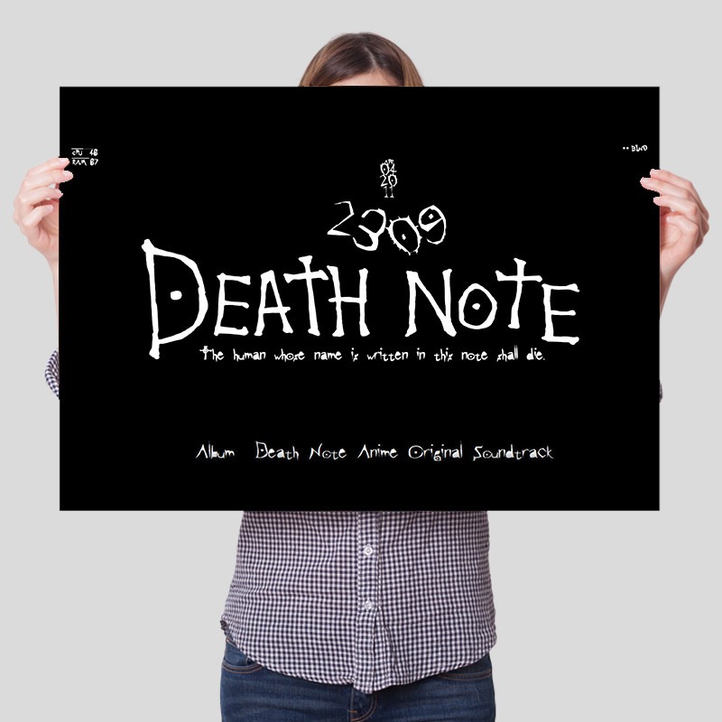 Death Note Unframed Canvas Pri - Lighting Room Decor Items recension och pris