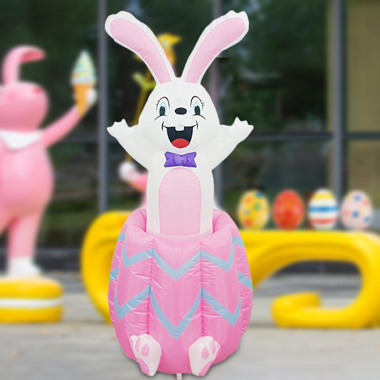 Lighted Easter Bunny Inflatabl - Up Lighting Decor recension och pris