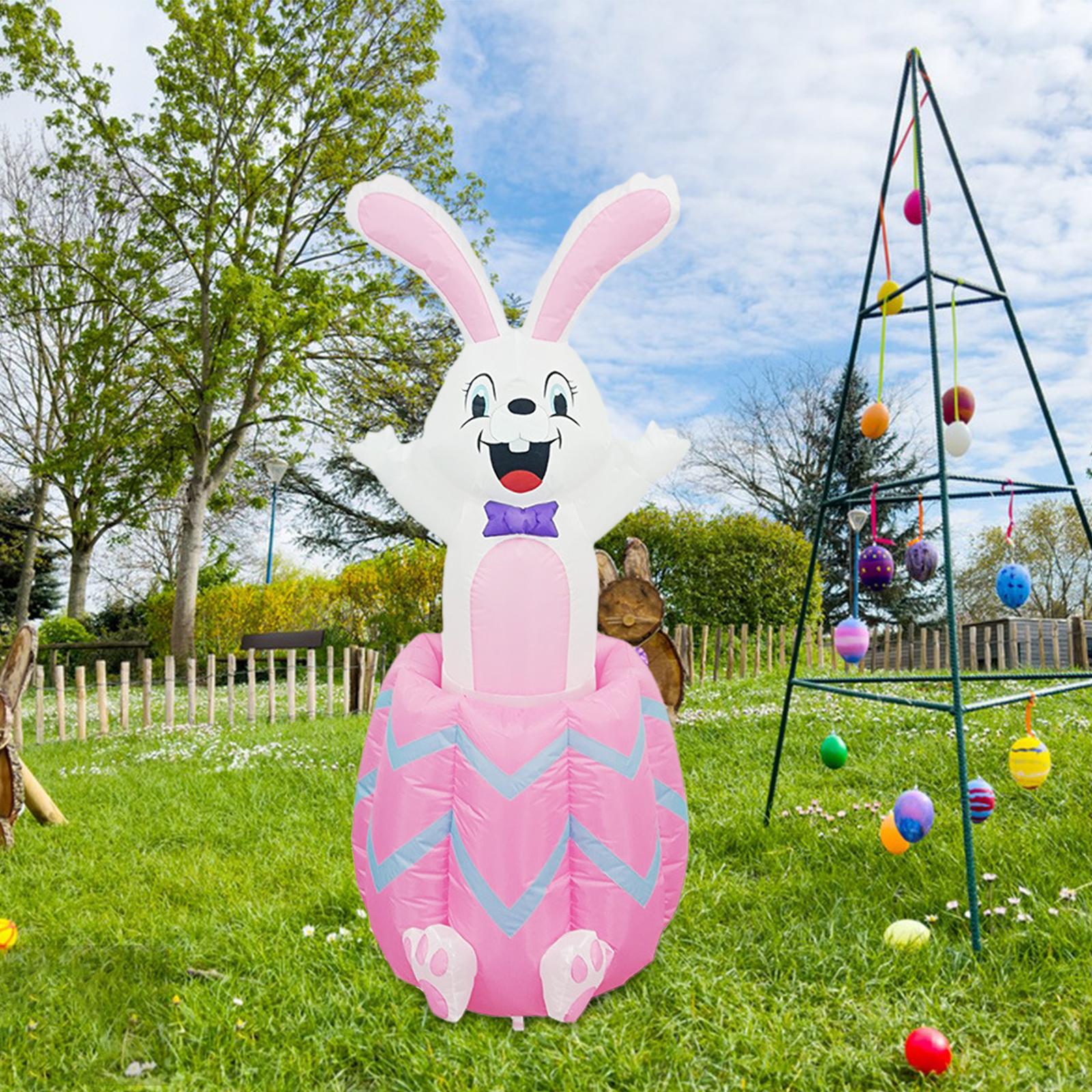 Lighted Easter Bunny Inflatabl - Up Lighting Decor recension och pris