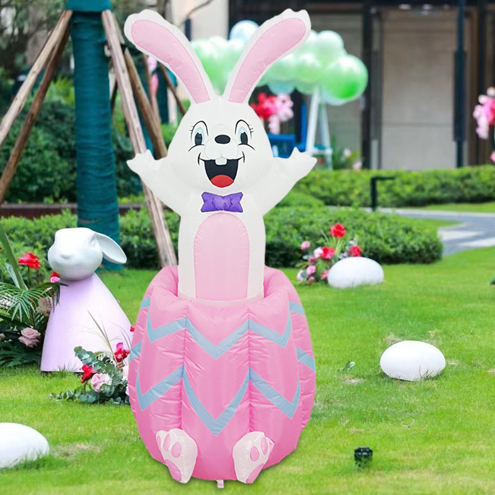 Lighted Easter Bunny Inflatabl - Up Lighting Decor recension och pris