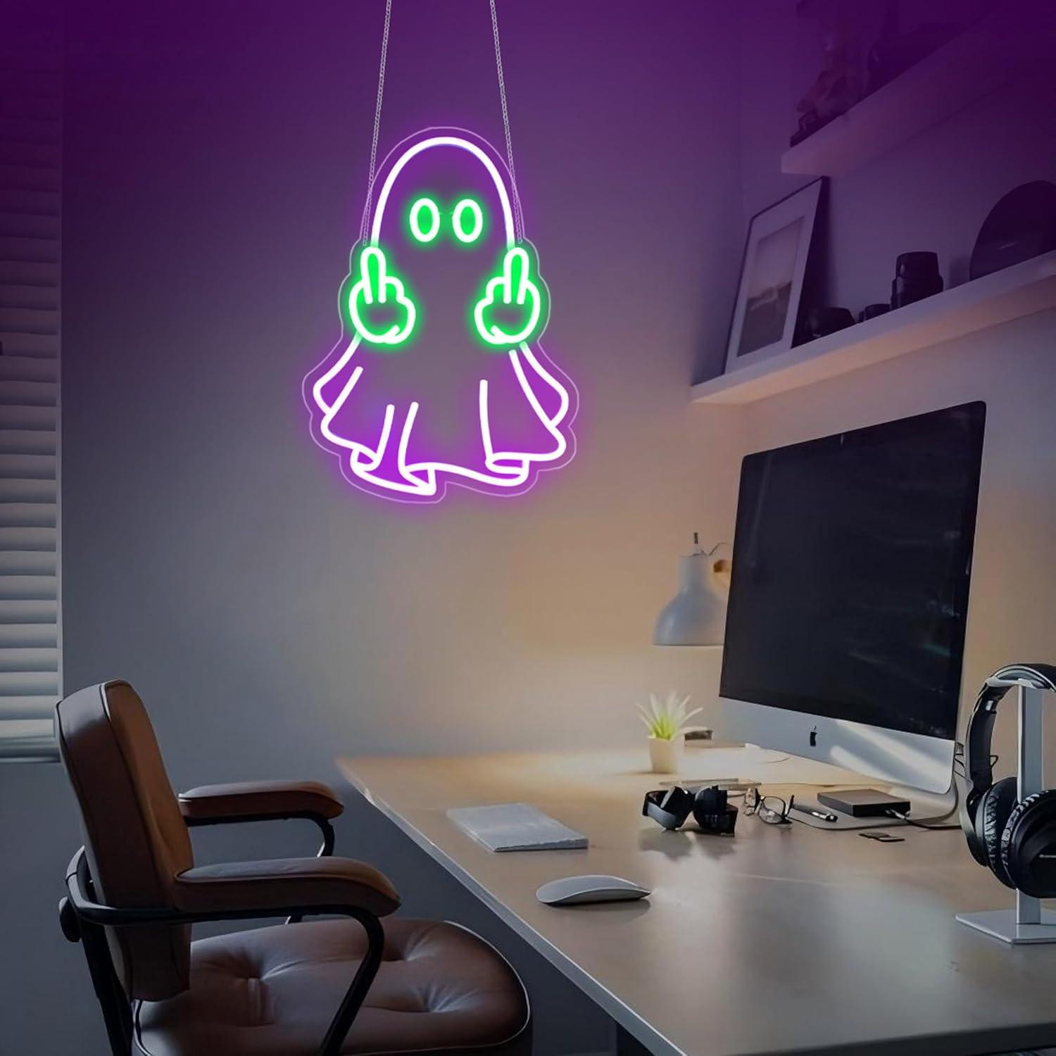 Ghost Neon Sign USB Powered LE - Lighting Decoration For Home recension och pris