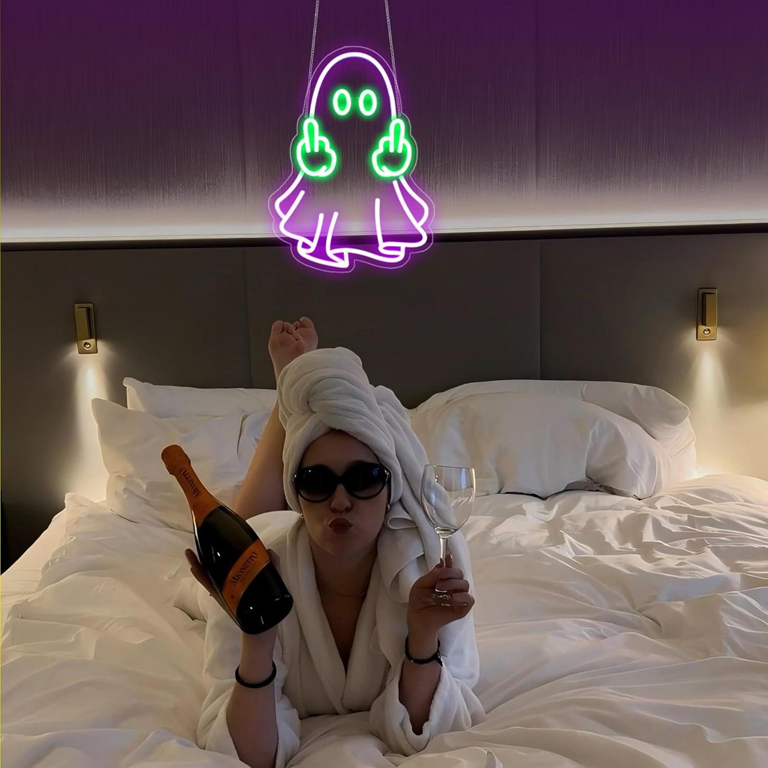 Ghost Neon Sign USB Powered LE - Lighting Decoration For Home recension och pris