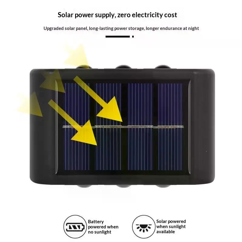 Solar Wall Lamp Outdoor Waterp - Up Lighting Decor recension och pris