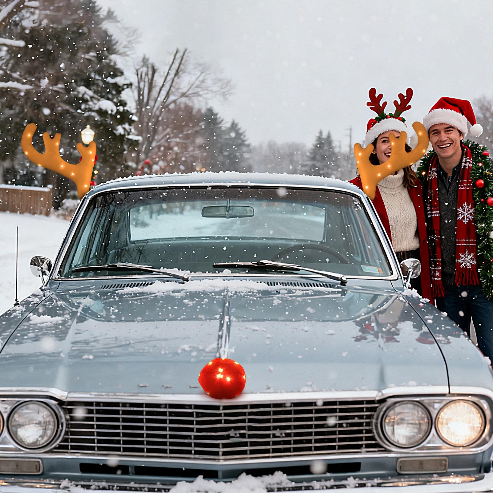 Reindeer Car Decor Cute Christ - Up Lighting Decor recension och pris