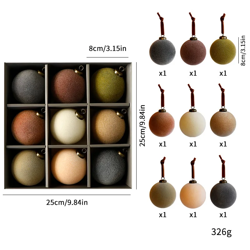 9pcs 8cm Light Luxury Christma - Pendant Lighting Christmas Decor recension och pris