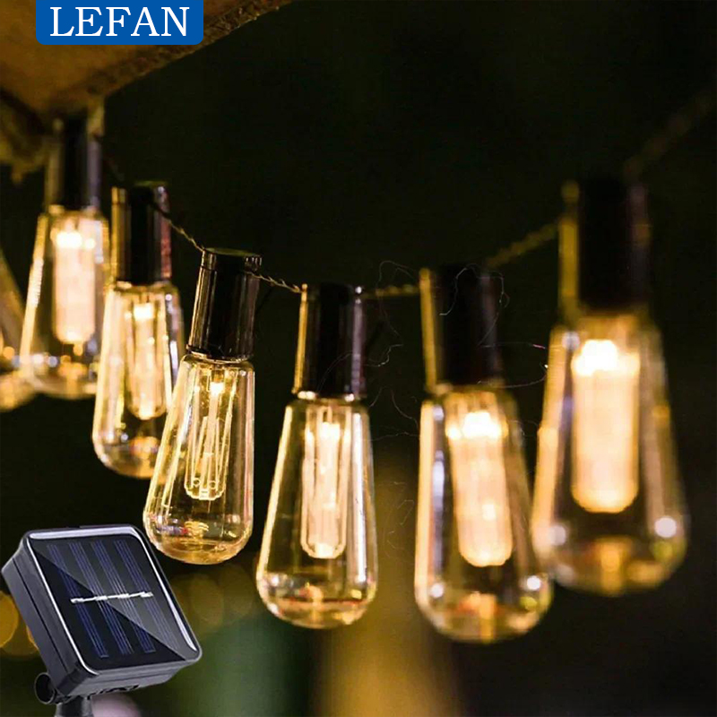 Solar Powered Led Outdoor Stri - Pendant Lighting Christmas Decor recension och pris