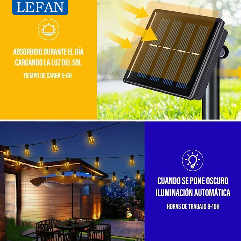 Solar Powered Led Outdoor Stri - Pendant Lighting Christmas Decor recension och pris