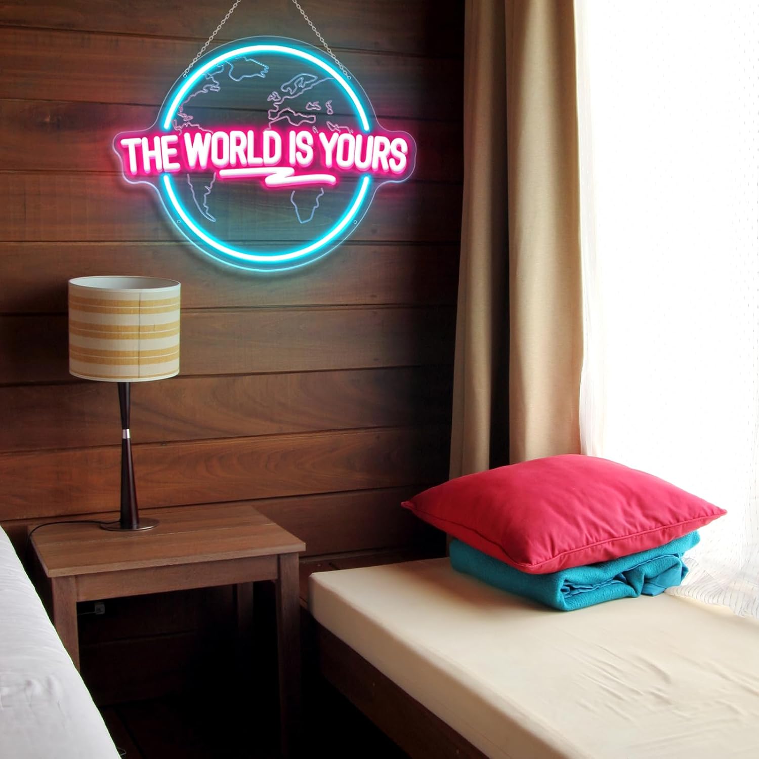 The World Is Yours Neon Sign C - Lighting World Decor recension och pris