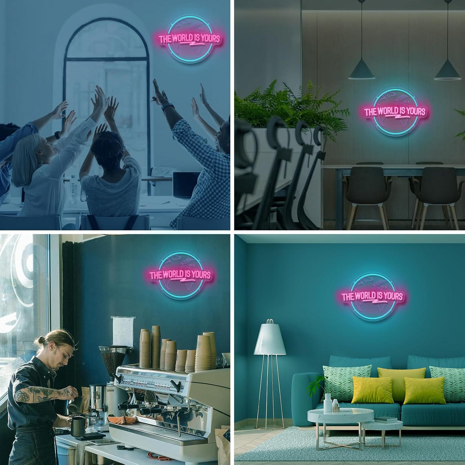 The World Is Yours Neon Sign C - Lighting World Decor recension och pris