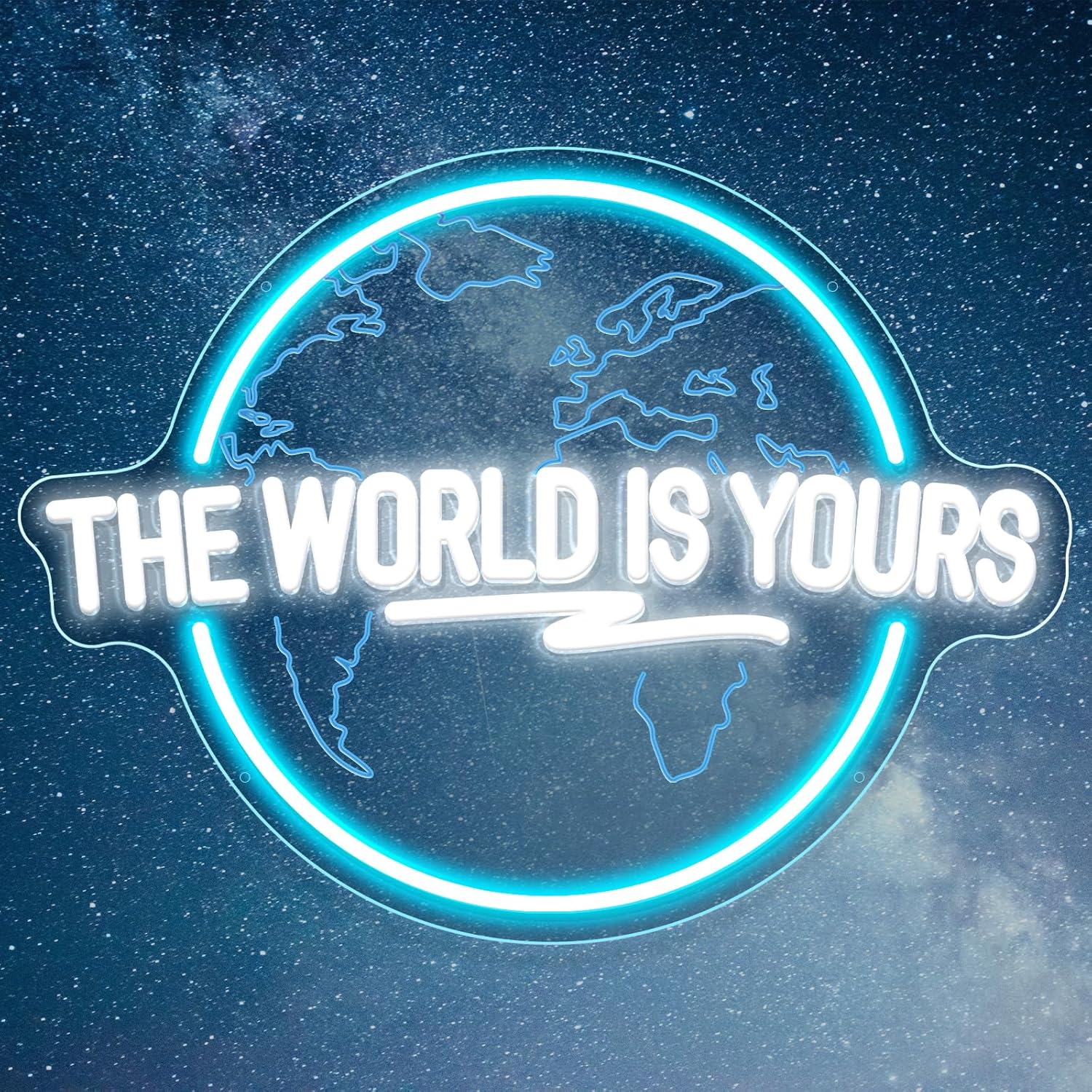 The World Is Yours Neon Sign C - Lighting World Decor recension och pris