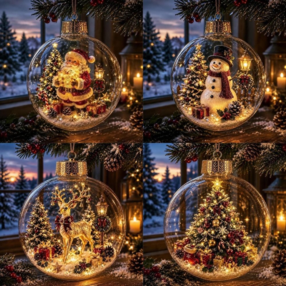 Acrylic Material Christmas Bal - Pendant Lighting Christmas Decor recension och pris
