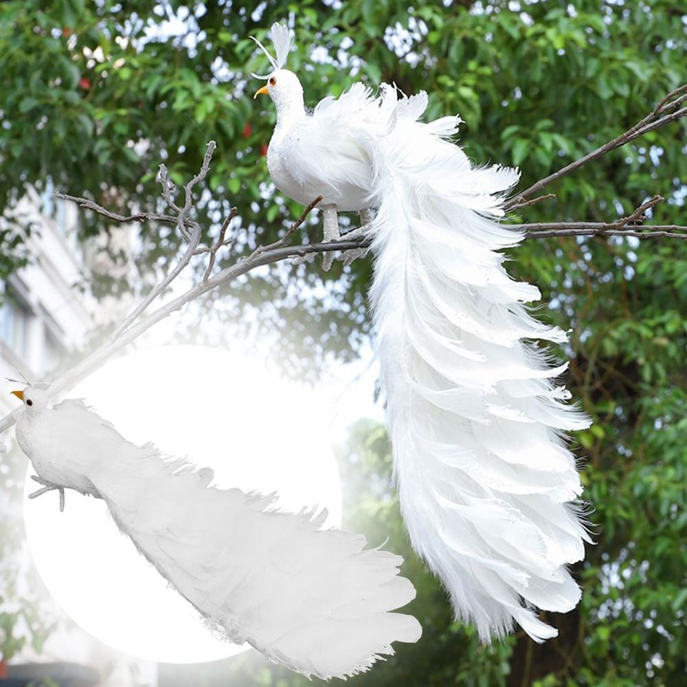 Simulation White Peacock Beaut - Pendant Lighting Christmas Decor recension och pris