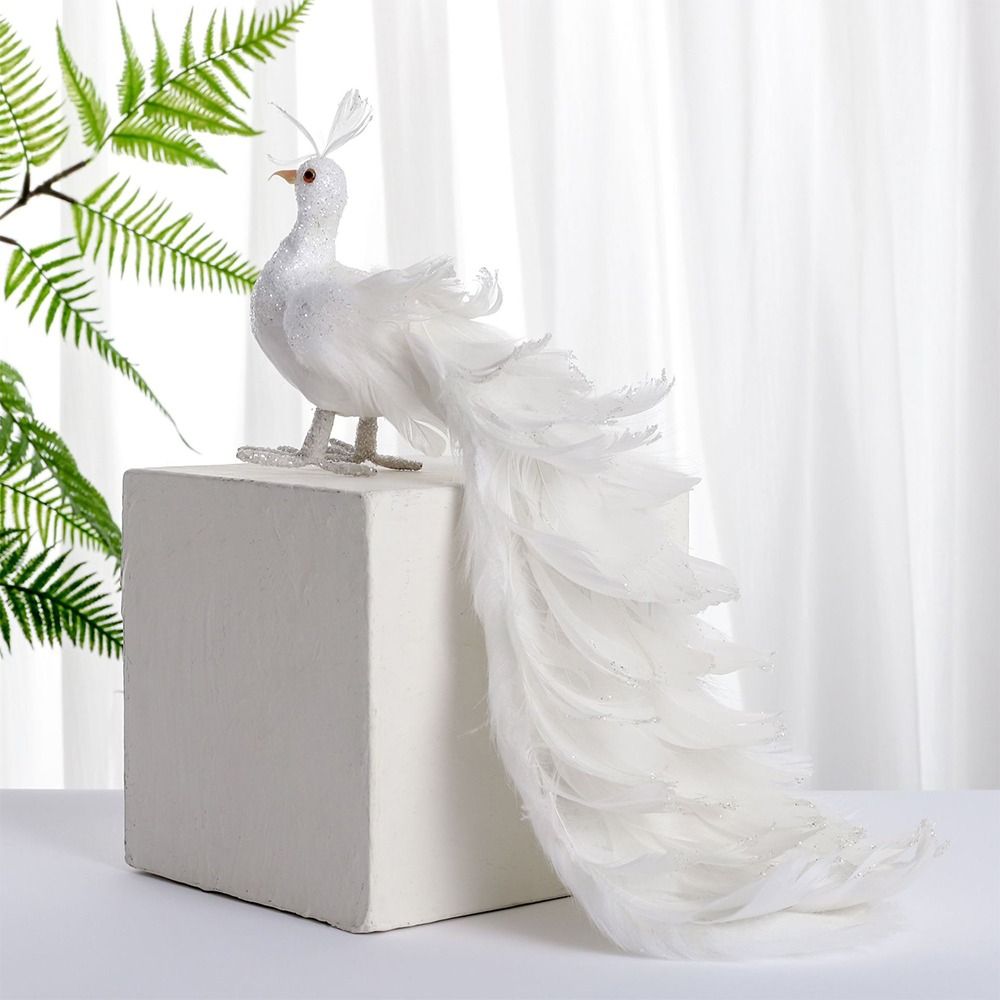 Simulation White Peacock Beaut - Pendant Lighting Christmas Decor recension och pris