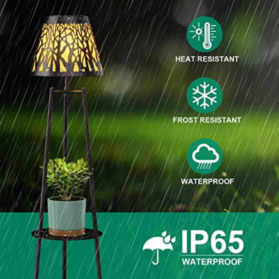 2 Pack Outdoor Solar Floor Lam - Lighting Decoration Outdoor recension och pris