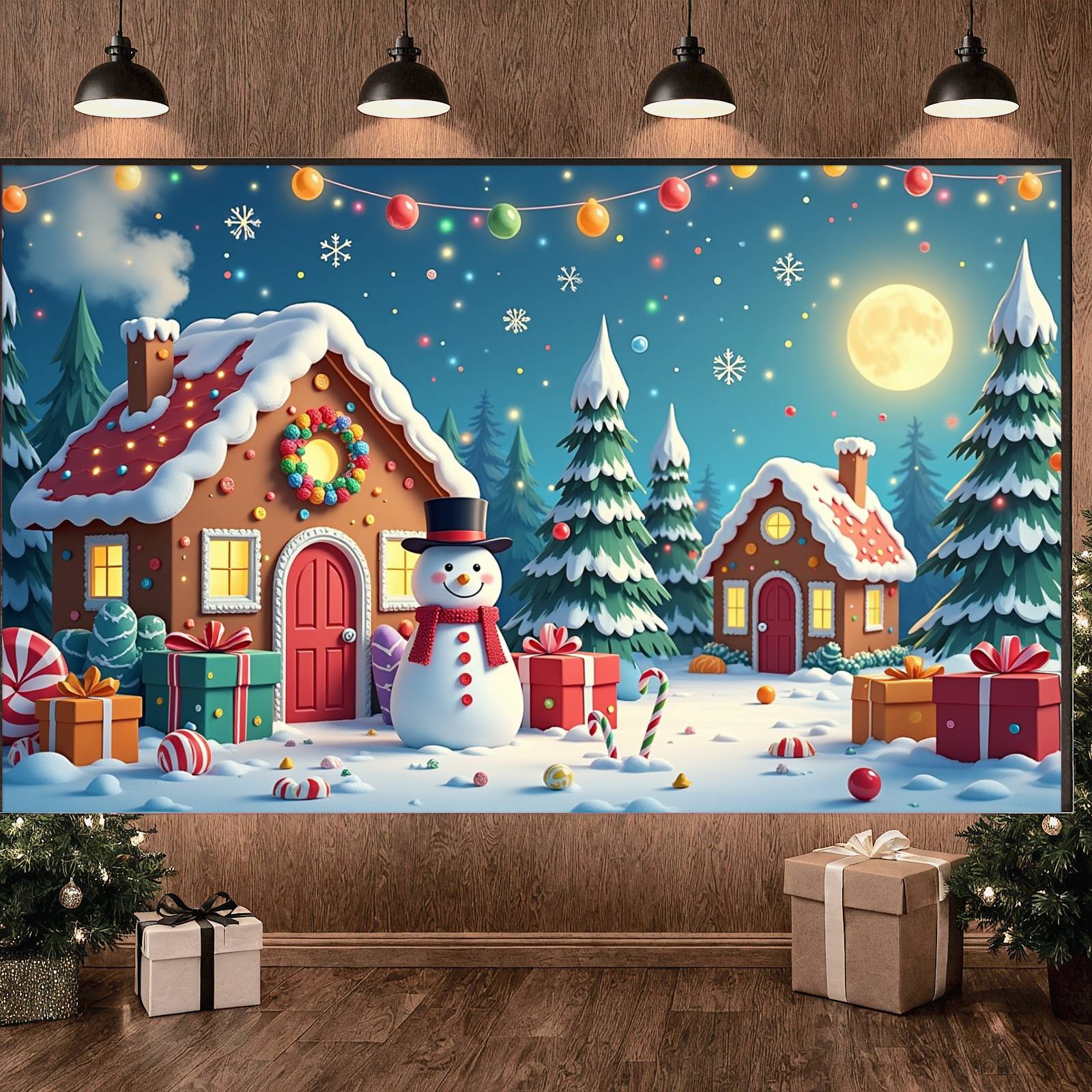 Christmas Decor Gingerbread Ho - Lighting Decor Photos recension och pris