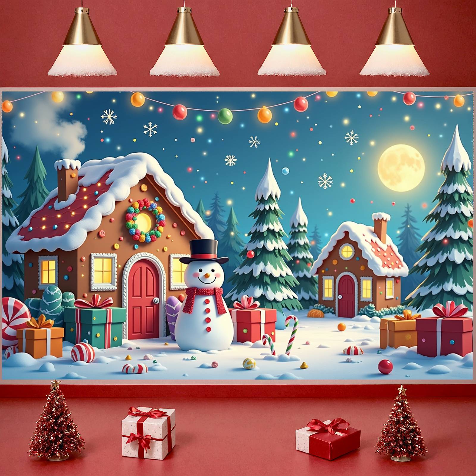 Christmas Decor Gingerbread Ho - Lighting Decor Photos recension och pris