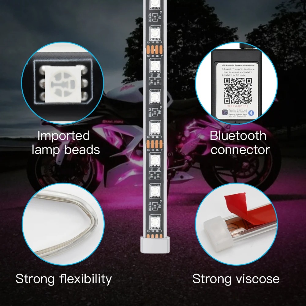 Motorcycle LED Decorative ligh - Lighting Bolt Decor recension och pris