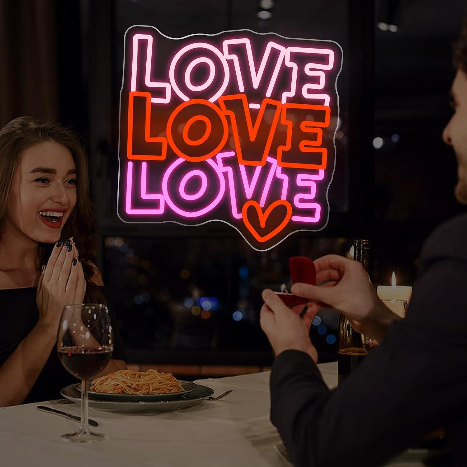 Love Neon Sign USB Dimmable LE - Lighting Decoration For Wedding recension och pris