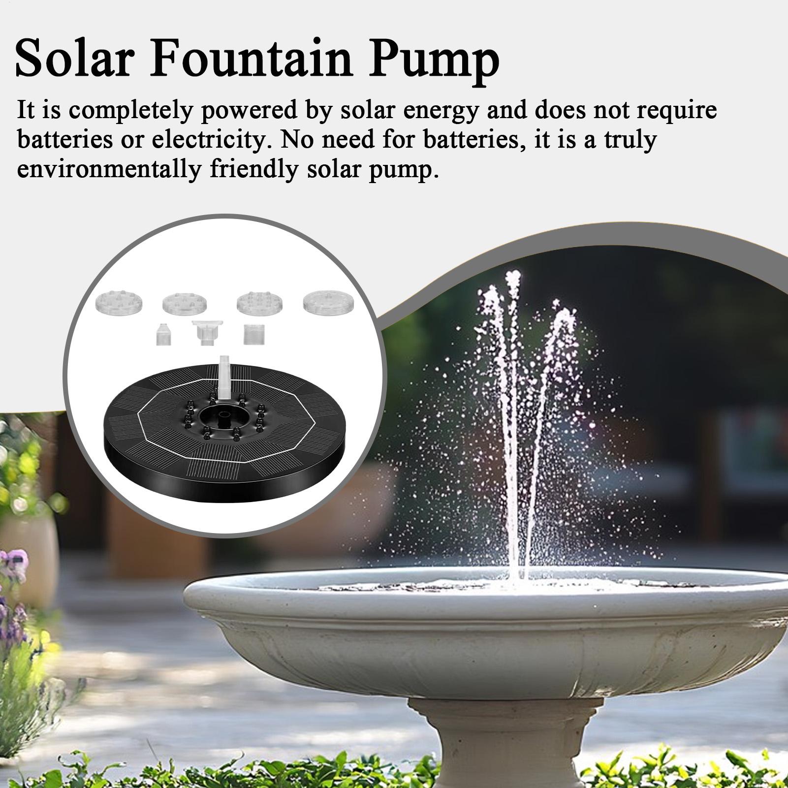 Fountain Pump Solar Adjustable - Up Lighting Decor recension och pris