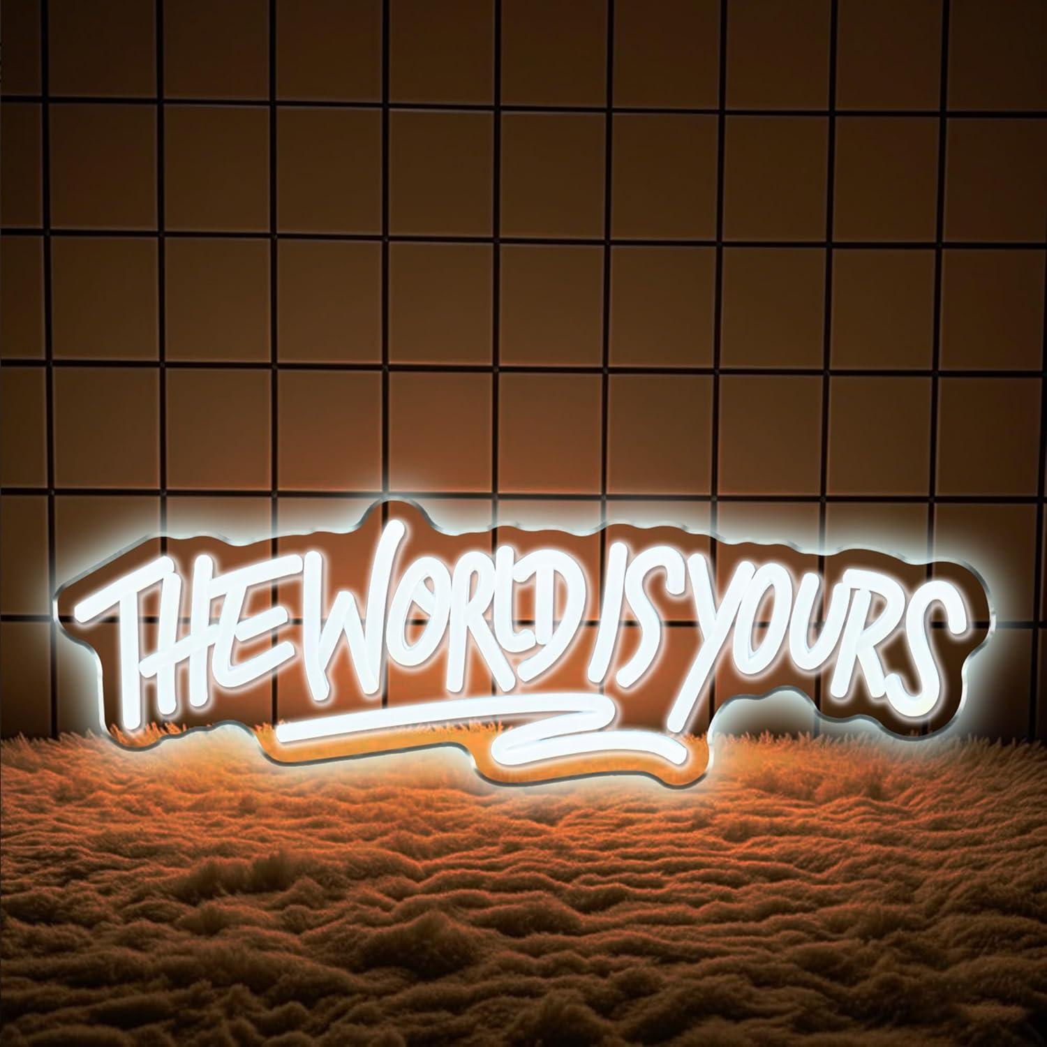 The World is Yours Neon Sign U - Lighting Decoration For Wedding recension och pris