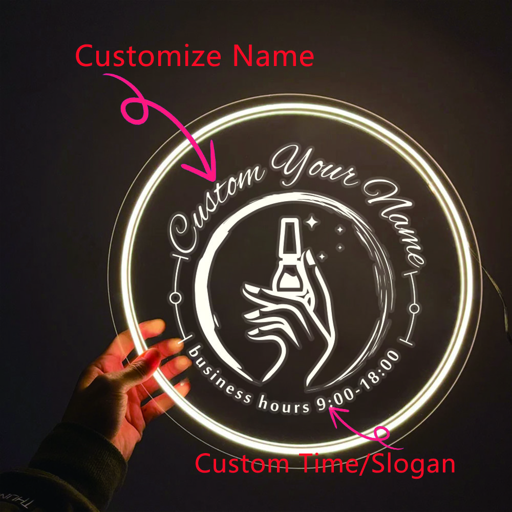 1PC Round Shape Nail Art Theme - Lighting Decoration For Wedding recension och pris
