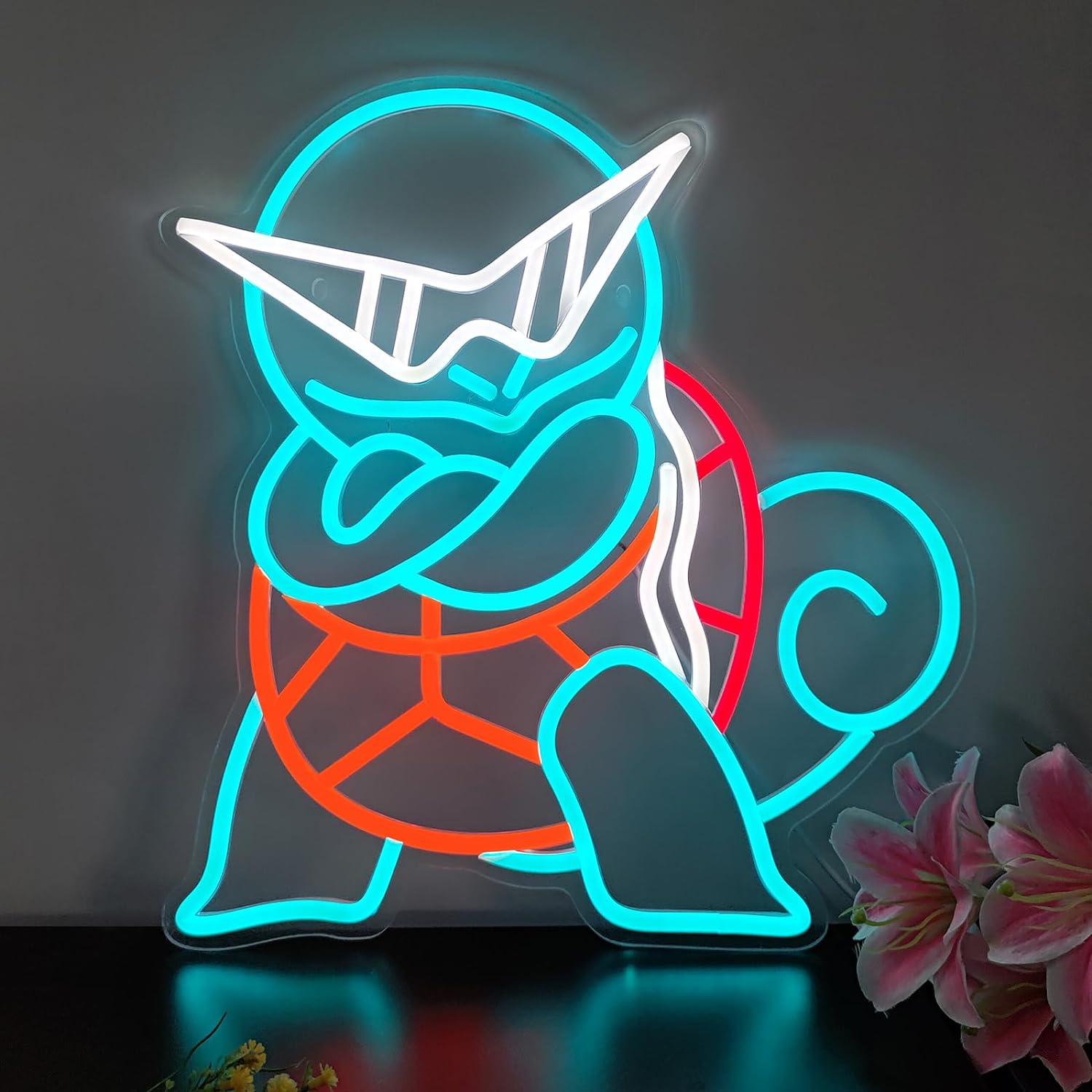 Pokemon Squirtle Neon Sign LED - Lighting Room Decor Items recension och pris