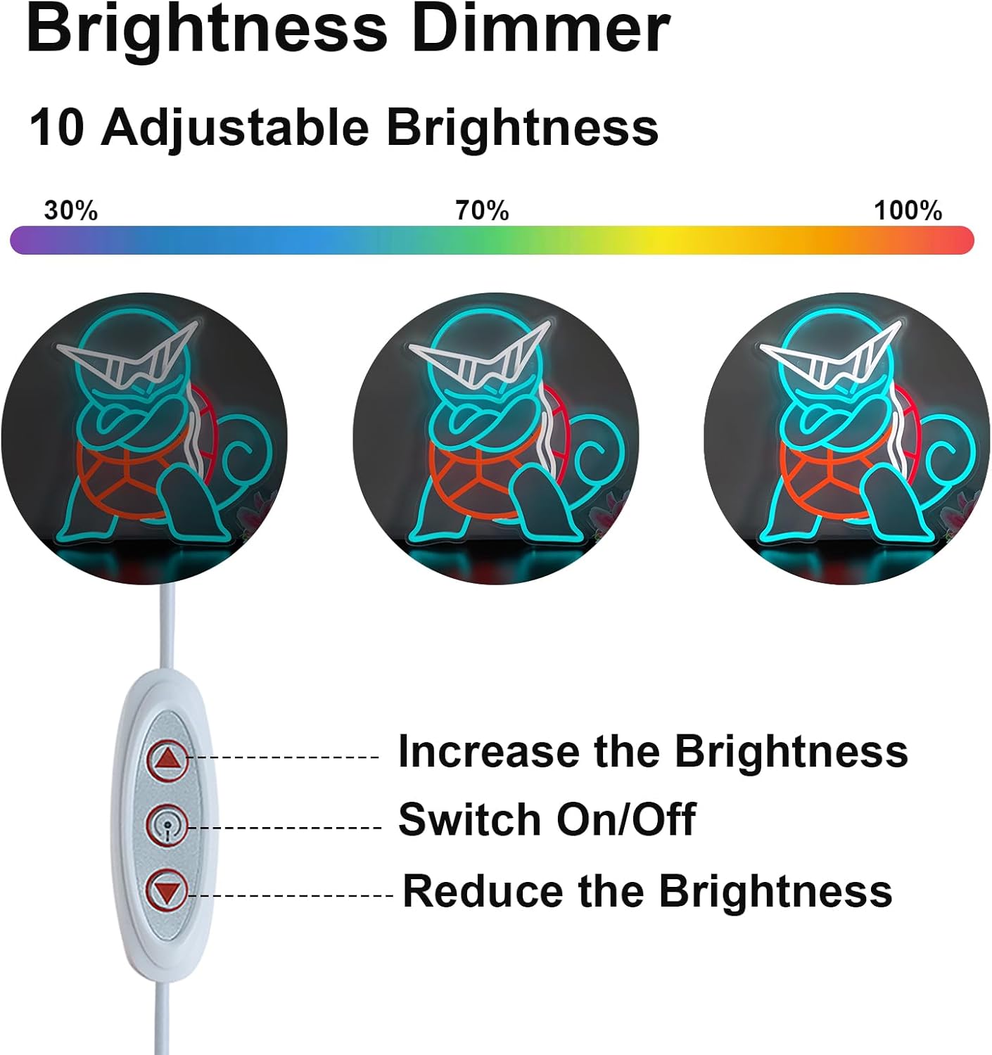 Pokemon Squirtle Neon Sign LED - Lighting Room Decor Items recension och pris