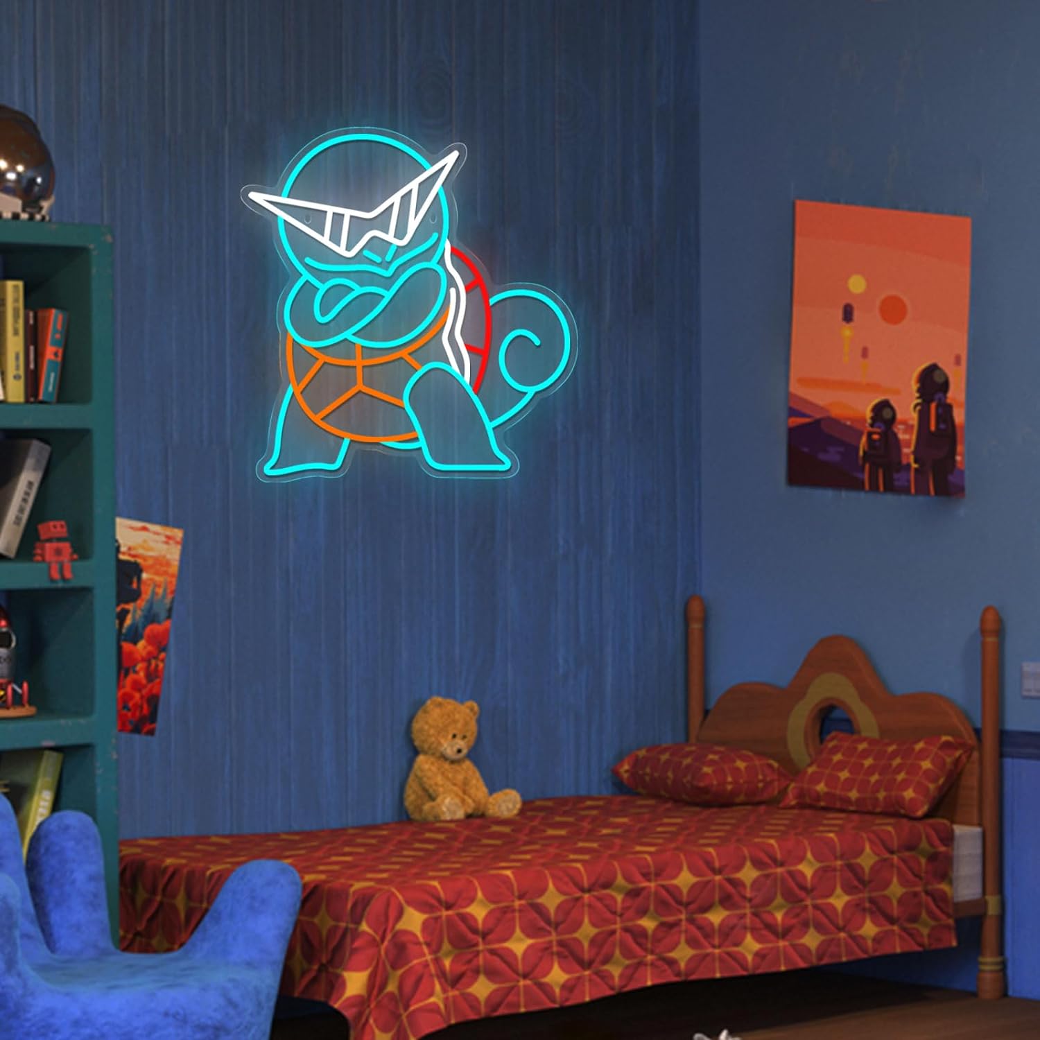 Pokemon Squirtle Neon Sign LED - Lighting Room Decor Items recension och pris