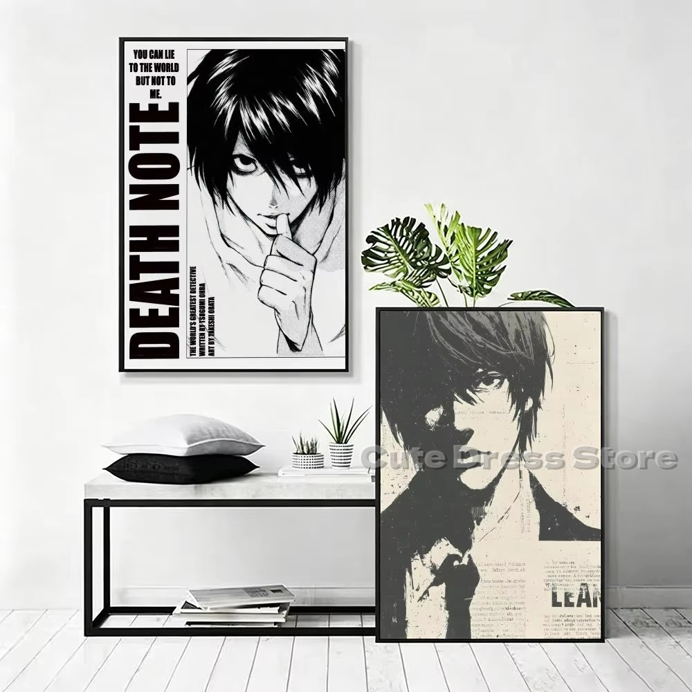 Death Note Canvas Print Unfram - Lighting Room Decor Items recension och pris