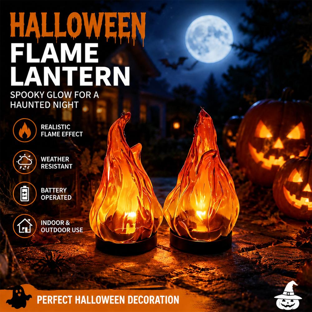 Solar Flame Hanging Lantern Li - Lighting Decoration Outdoor recension och pris
