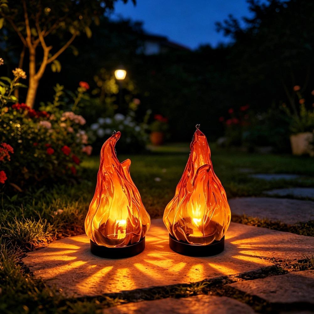 Solar Flame Hanging Lantern Li - Lighting Decoration Outdoor recension och pris