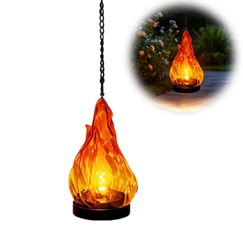 Solar Flame Hanging Lantern Li - Lighting Decoration Outdoor recension och pris