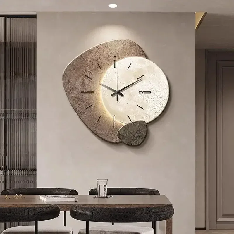 2025 Modern Clock With Light D - Foyer Lighting Wall Decor recension och pris