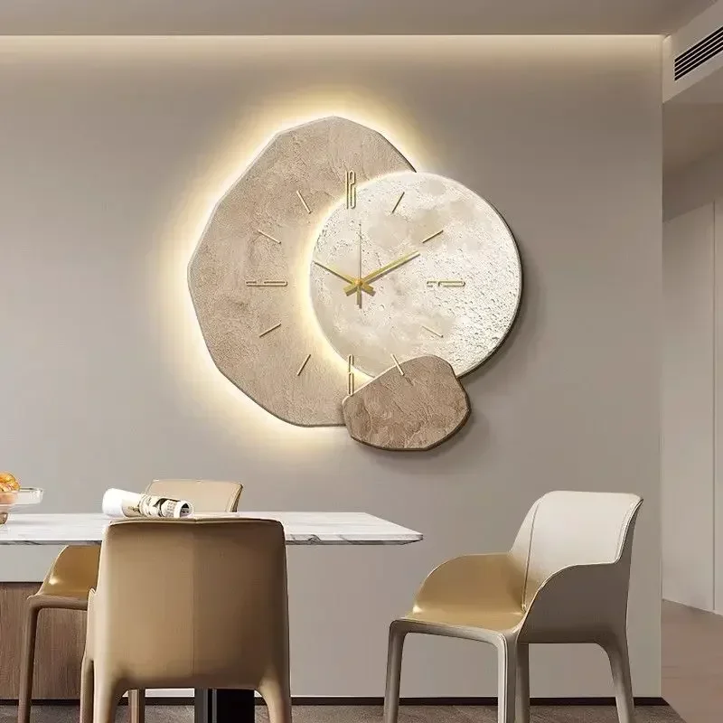 2025 Modern Clock With Light D - Foyer Lighting Wall Decor recension och pris
