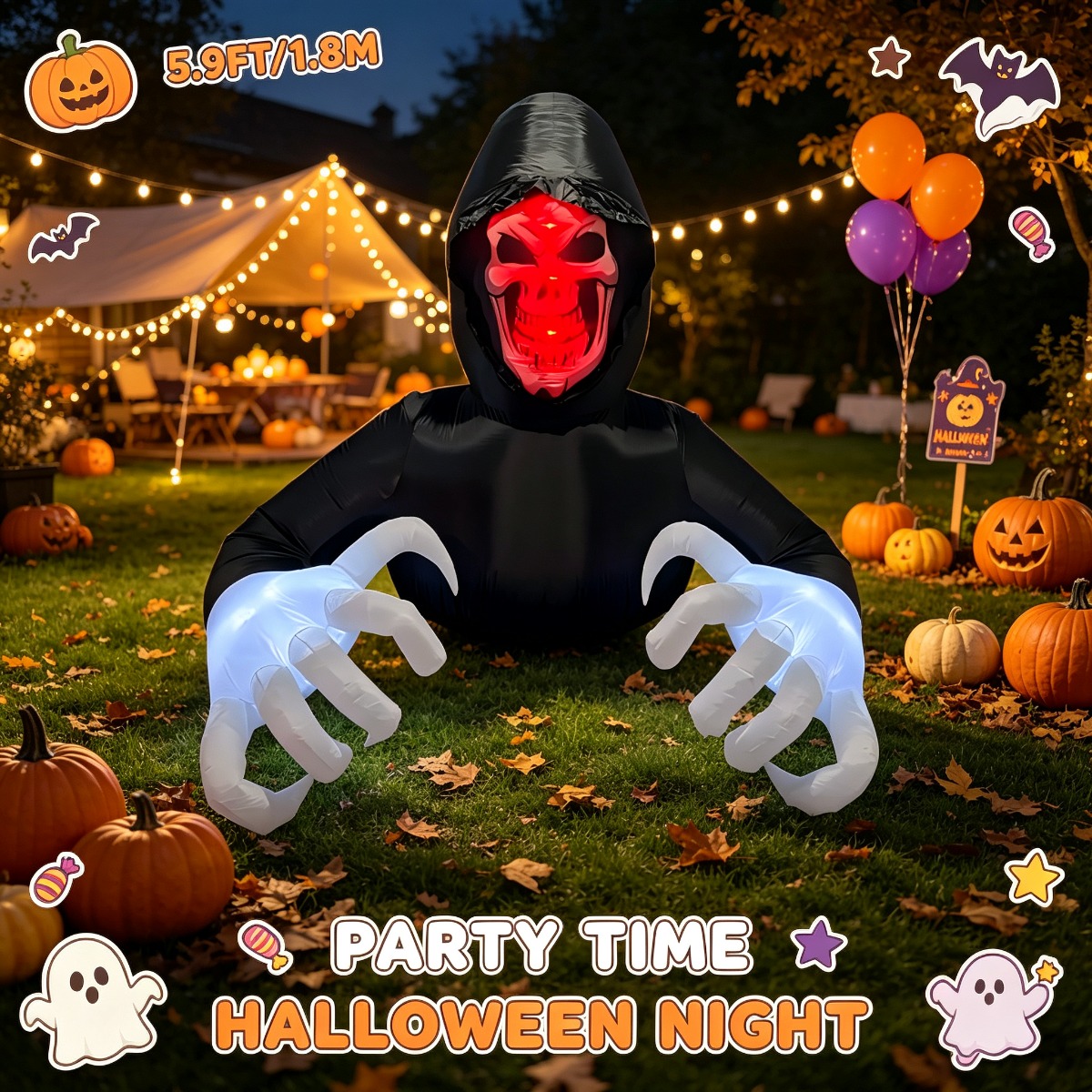 Halloween Light Up Groundbreak - Up Lighting Decor recension och pris