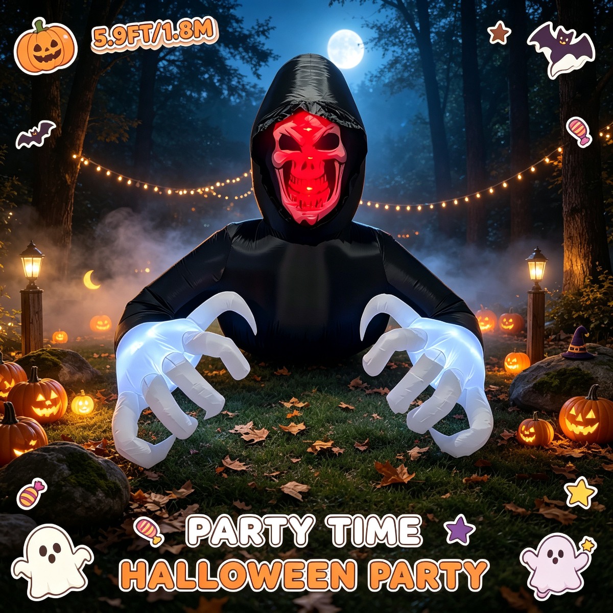 Halloween Light Up Groundbreak - Up Lighting Decor recension och pris